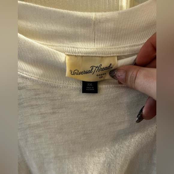 High Neck White Crop Top - Picture 4 of 4